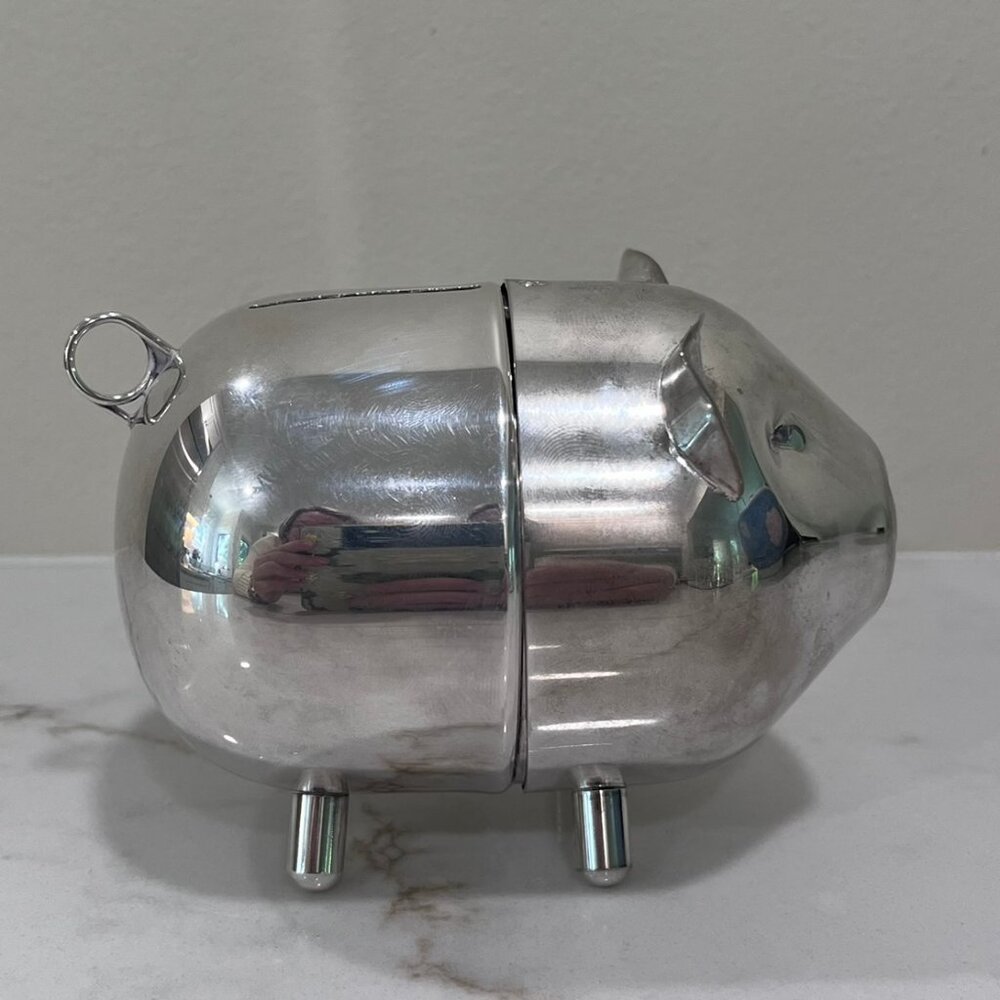 Kids Silver Piggy Bank